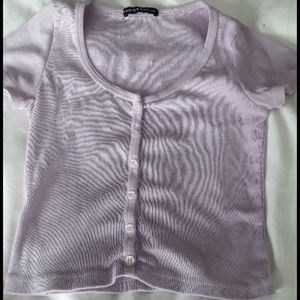 Brandy melville violet button down top